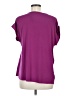 Alfani Purple Short Sleeve Blouse Size M - photo 2