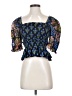 Printfresh 100% Organic Cotton Blue 3/4 Sleeve Blouse Size XXS - photo 1