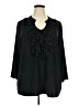 Cato Black 3/4 Sleeve Blouse Size 2628W - photo 1