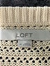 Ann Taylor LOFT 100% Cotton Stripes Tan Pullover Sweater Size M - photo 7