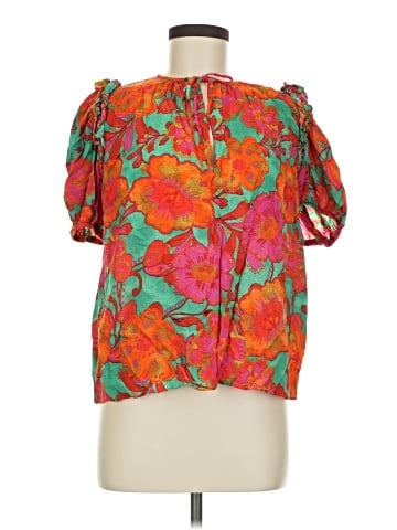 Olivaceous Short Sleeve Blouse (view 1)