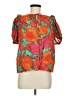 Olivaceous Orange Short Sleeve Blouse Size M - photo 1