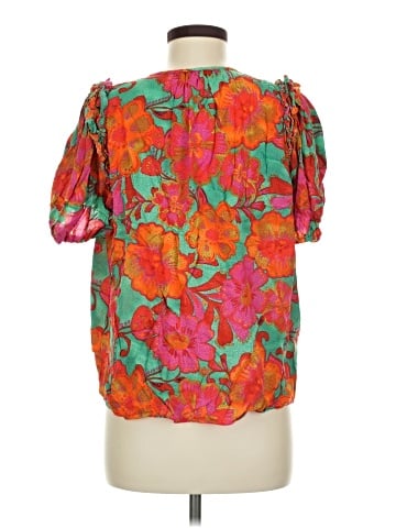 Olivaceous Short Sleeve Blouse (view 2)