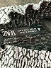 Zara Animal Print Silver Short Sleeve Turtleneck Size L - photo 7