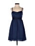 American Eagle Outfitters 100% Polyester Solid Blue Cocktail Dress Size 0 - photo 1