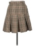 BB Dakota by Steve Madden Plaid Brown Formal Skirt Size 8 - photo 2