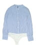 J.Crew Stripes Blue Long Sleeve Button-Down Shirt Size 10 (petite) - photo 1