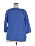Adrienne Vittadini Blue 3/4 Sleeve Blouse Size 2X - photo 2