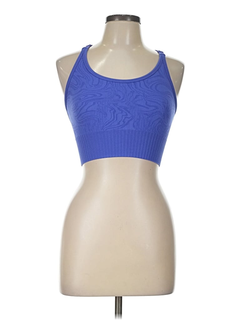 Pre-owned 90 Degree By Reflex Tank Top Blue Halter Neckline Tops