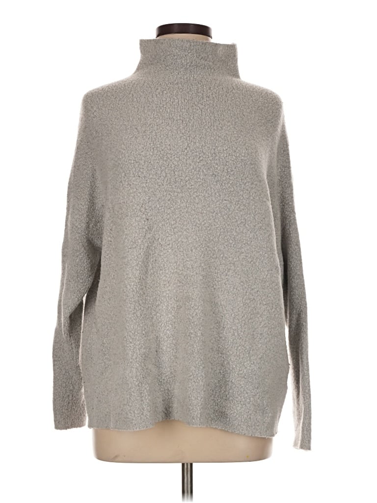 Pre-owned French Connection Turtleneck Sweater In Gray