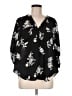 Torrid 100% Polyester Black 3/4 Sleeve Blouse Size Med Plus (00) - photo 1