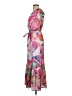 Sam Edelman 100% Polyester Print Pink Cocktail Dress Size 4 - photo 5
