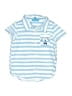 Lightning Bug Stripes Blue Short Sleeve Button-Down Shirt 9-12 MO / 12 MO - photo 1