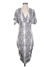 Socialite Paisley Silver Cocktail Dress Size S - photo 1