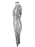 Socialite Paisley Silver Cocktail Dress Size S - photo 5