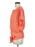 Ann Taylor 100% Polyester Orange Short Sleeve Blouse Size M - photo 5