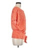 Ann Taylor 100% Polyester Orange Short Sleeve Blouse Size M - photo 4