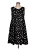 Roz & Ali Polka Dots Black Casual Dress Size L - photo 1