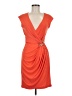Cache Solid Orange Cocktail Dress Size 6 - photo 1
