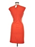 Cache Solid Orange Cocktail Dress Size 6 - photo 2