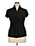 PREMISE Black Short Sleeve Blouse Size XL - photo 1