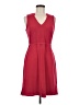 Ann Taylor Solid Red Casual Dress Size M (petite) - photo 1