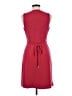 Ann Taylor Solid Red Casual Dress Size M (petite) - photo 2