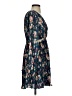 FLORET STUDIOS 100% Polyester Floral Blue Casual Dress Size S - photo 4
