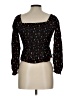 Nordstrom Black Long Sleeve Blouse Size 10 - photo 2