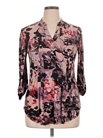 VeraRose 3/4 Sleeve Blouse (view 1)
