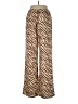Cali Animal Print Brown Casual Pants Size L - photo 2