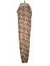Cali Animal Print Brown Casual Pants Size L - photo 5