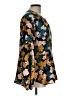 CAbi 100% Polyester Floral Teal Long Sleeve Blouse Size L - photo 4