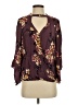 Oddi Burgundy Long Sleeve Blouse Size S - photo 1
