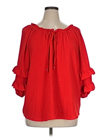 Cato 3/4 Sleeve Blouse (view 1)