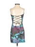 Tiger Mist Graphic Teal Cocktail Dress Size XS - photo 2