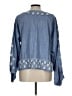 Roller Rabbit 100% Cotton Blue Long Sleeve Blouse Size L (estimated) - photo 2