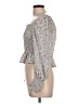 Shinestar 100% Polyester Gray Long Sleeve Blouse Size L - photo 5