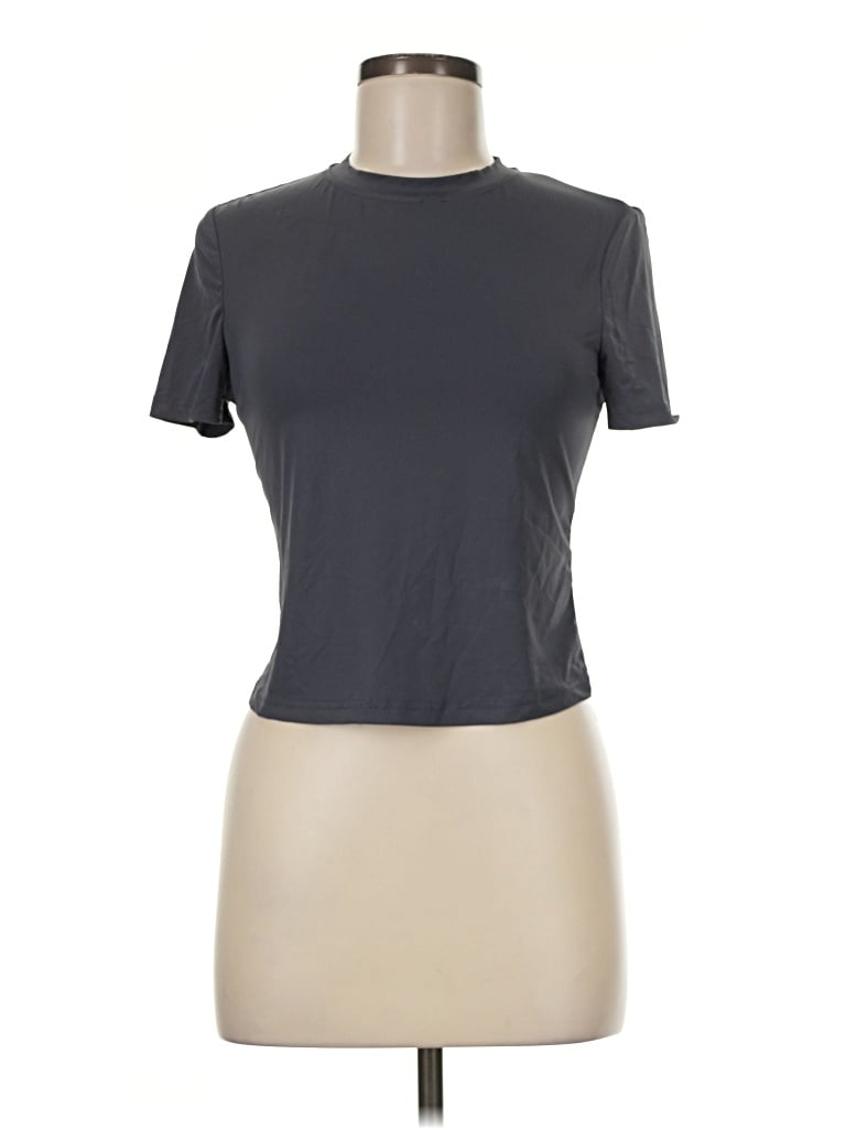Pre-owned Shein Active T-shirt In Gray