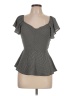 Monteau Gray Short Sleeve Top Size L - photo 1