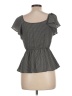 Monteau Gray Short Sleeve Top Size L - photo 2