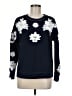 Victoria Beckham for Target Floral Blue Pullover Sweater Size M - photo 1
