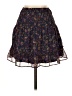 Aqua 100% Polyester Paisley Purple Casual Skirt Size XS - photo 1