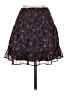 Aqua 100% Polyester Paisley Purple Casual Skirt Size XS - photo 2