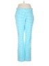 Lands' End Checkered-gingham Blue Casual Pants Size L (tall) - photo 1