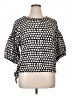 Unbranded 100% Polyester Black Short Sleeve Blouse Size XL - photo 1