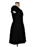 Maison Jules Solid Black Casual Dress Size S - photo 4