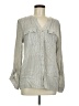 Nine West 100% Viscose Gray Long Sleeve Blouse Size M - photo 1