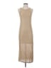Lauren by Ralph Lauren Metallic Tan Casual Dress Size XS - photo 1