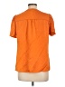 J.Crew 100% Silk Orange Short Sleeve Silk Top Size 12 - photo 2